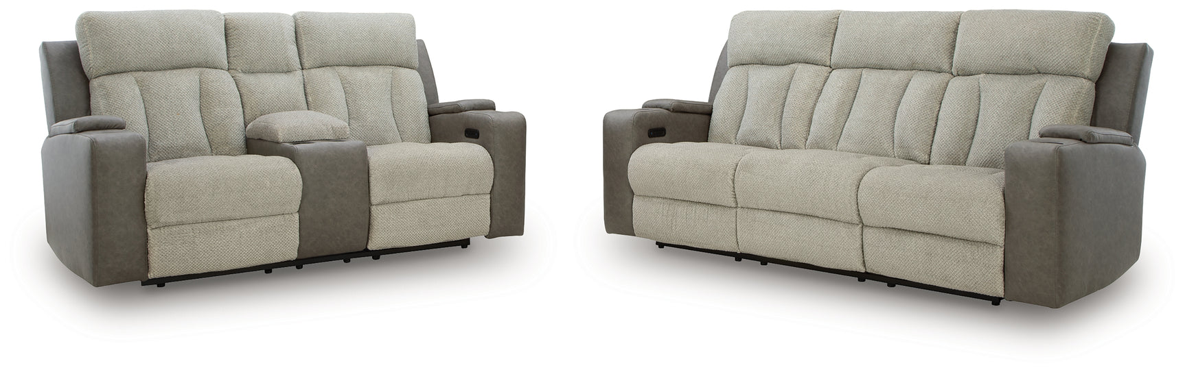 WhipLash Sisal Power Reclining Sofa and Loveseat (Online Special Price) - Ornate Home