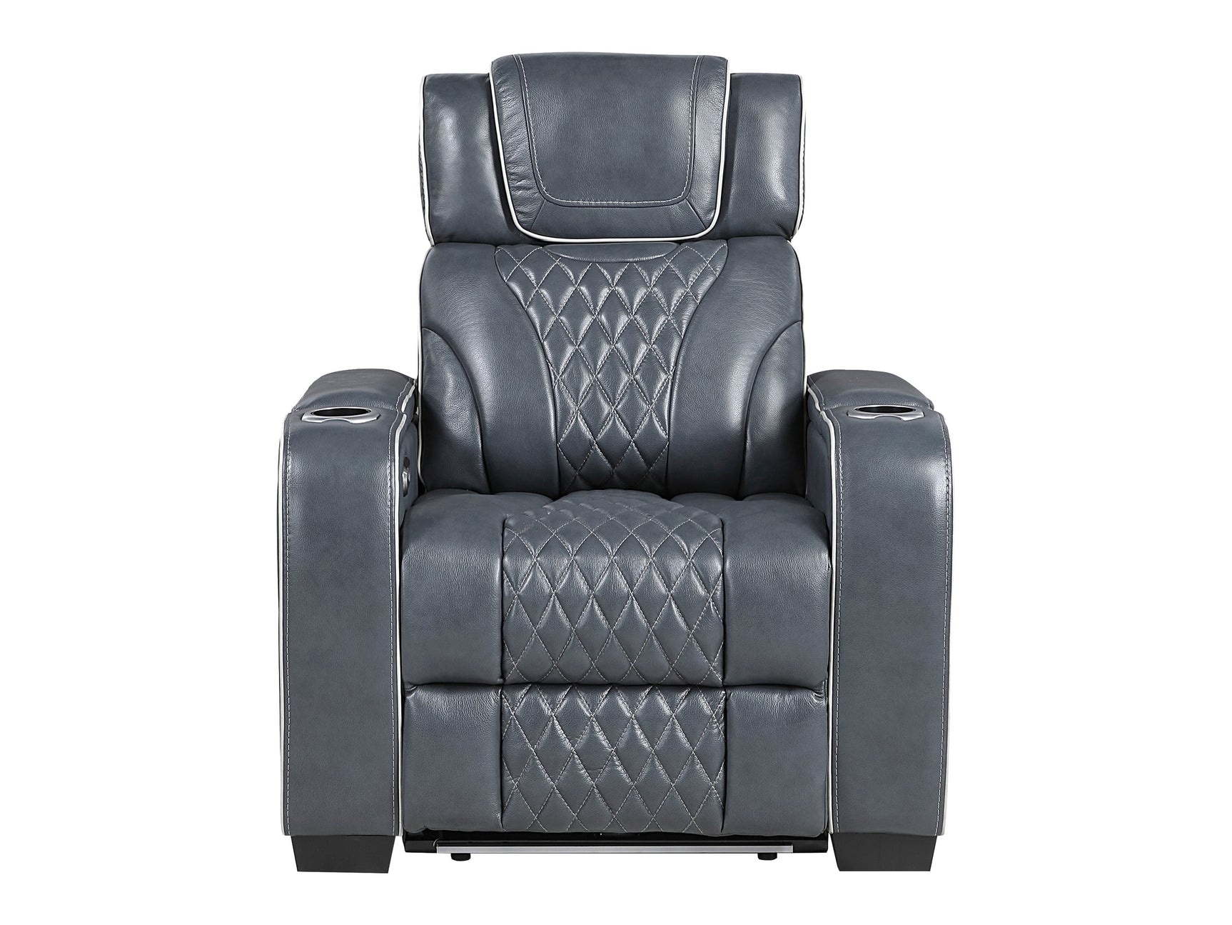 Whiselle Blue Power Reclining Chair - Ornate Home