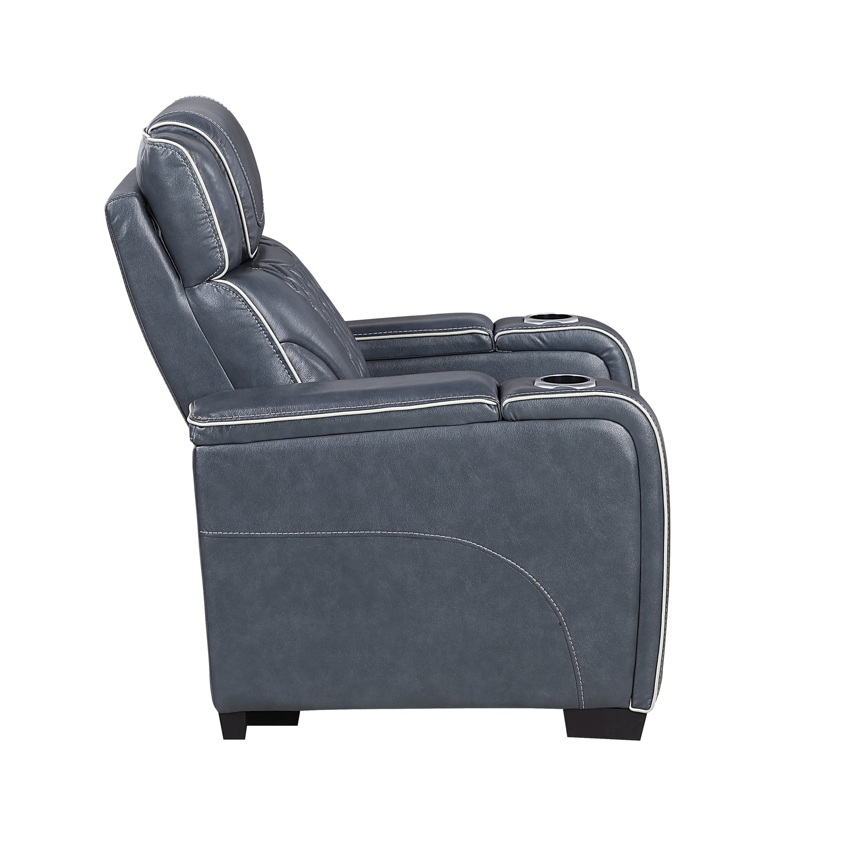 Whiselle Blue Power Reclining Chair - Ornate Home