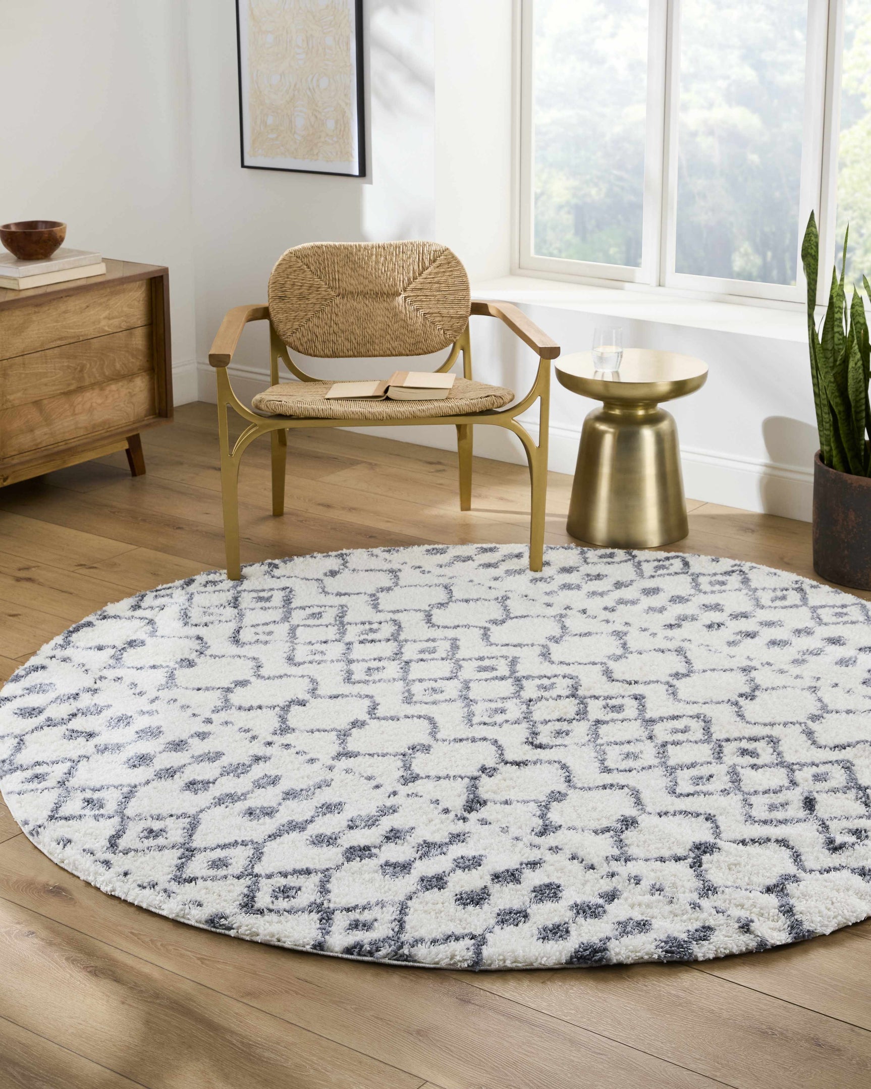 White Gray Navassa Rug - Clearance - Ornate Home