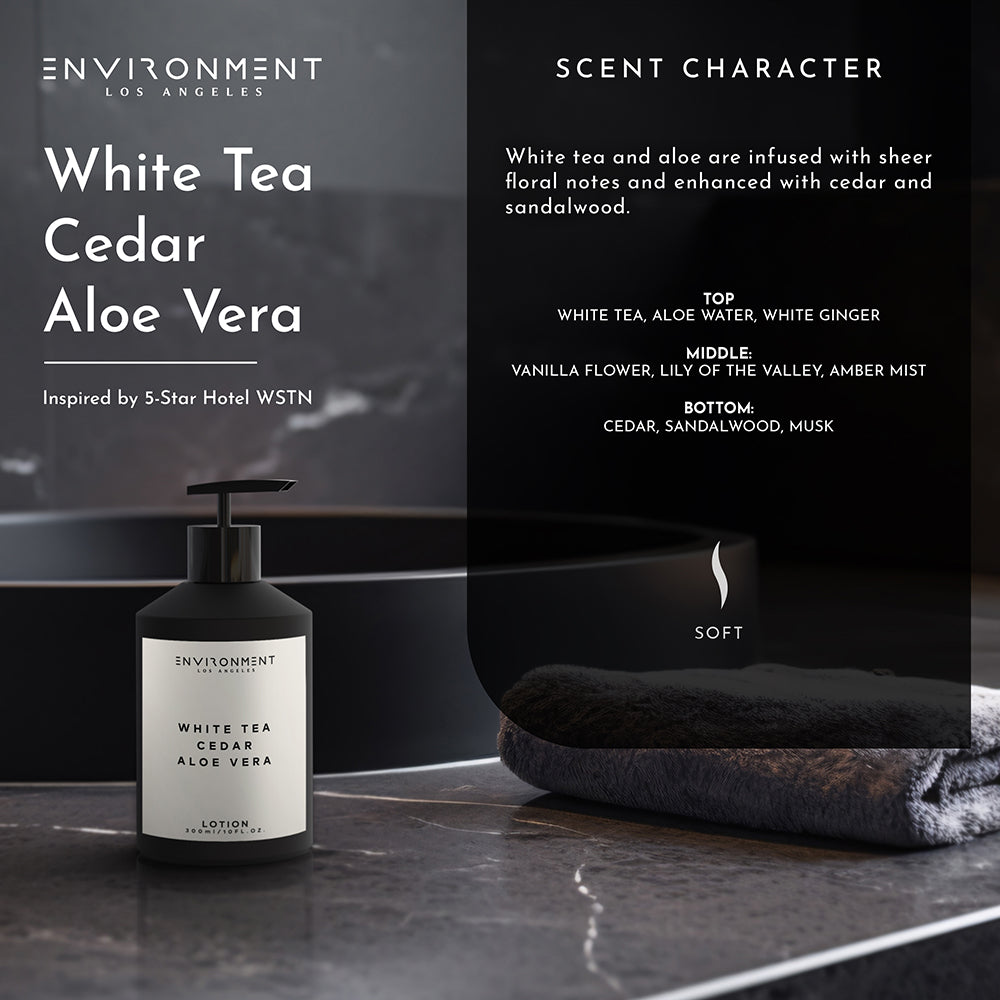 White Tea | Cedar | Aloe Vera Lotion (Inspired by Westin Hotel®) - Ornate Home