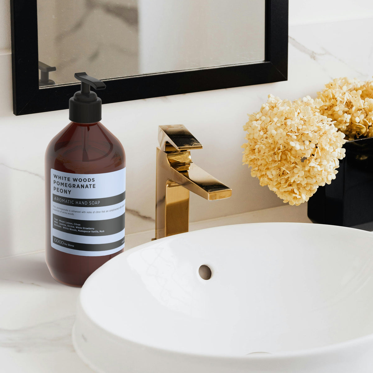 White Woods | Pomegranate | Peony Hand Soap - Ornate Home