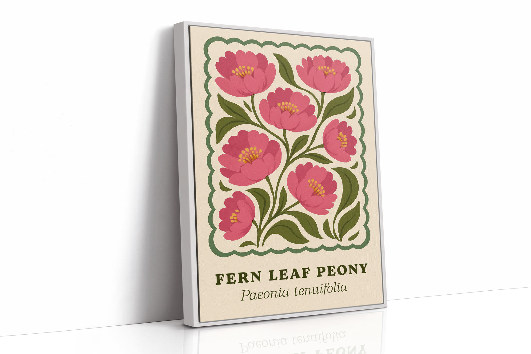 Blossoming Fern - Peony Art Print