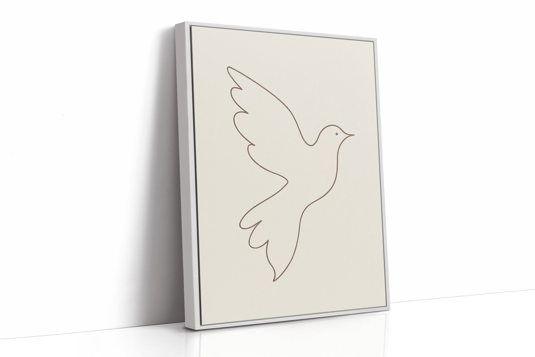 Minimalist Dove Line Art Print