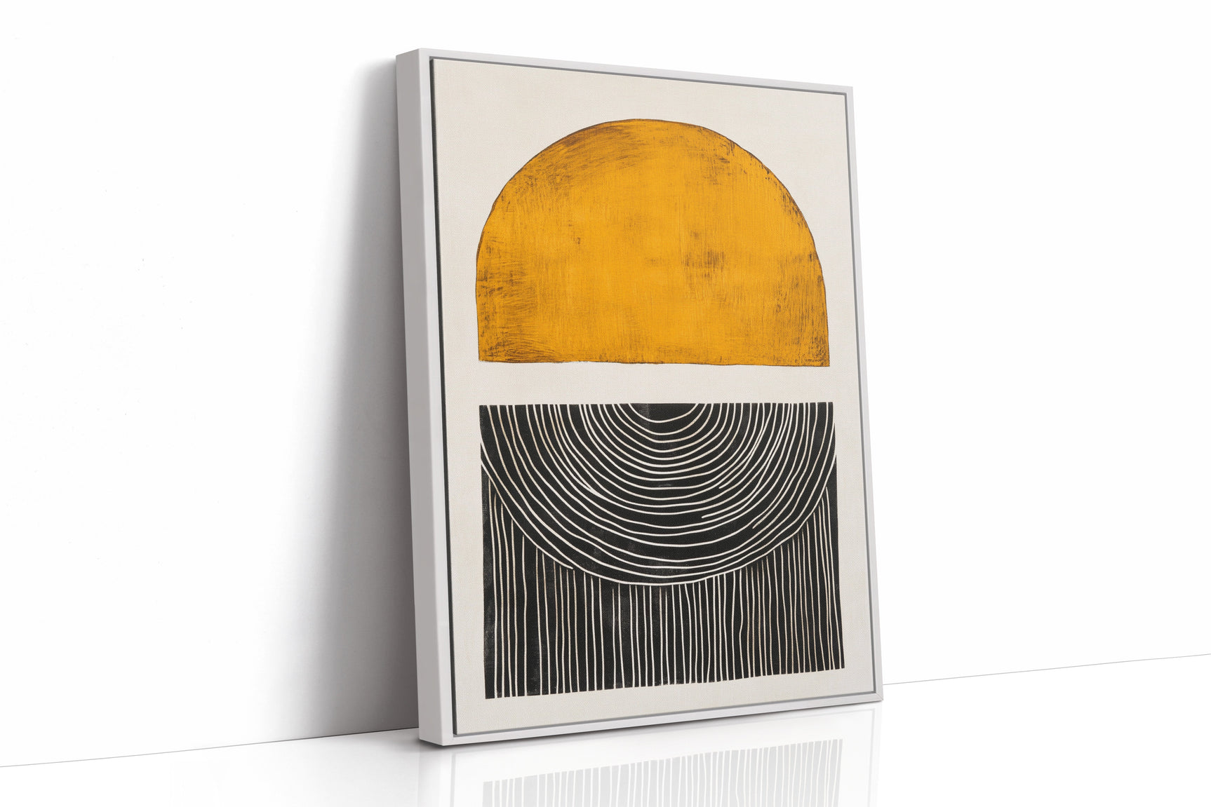 Sunset Log - Minimalist Geometric Art