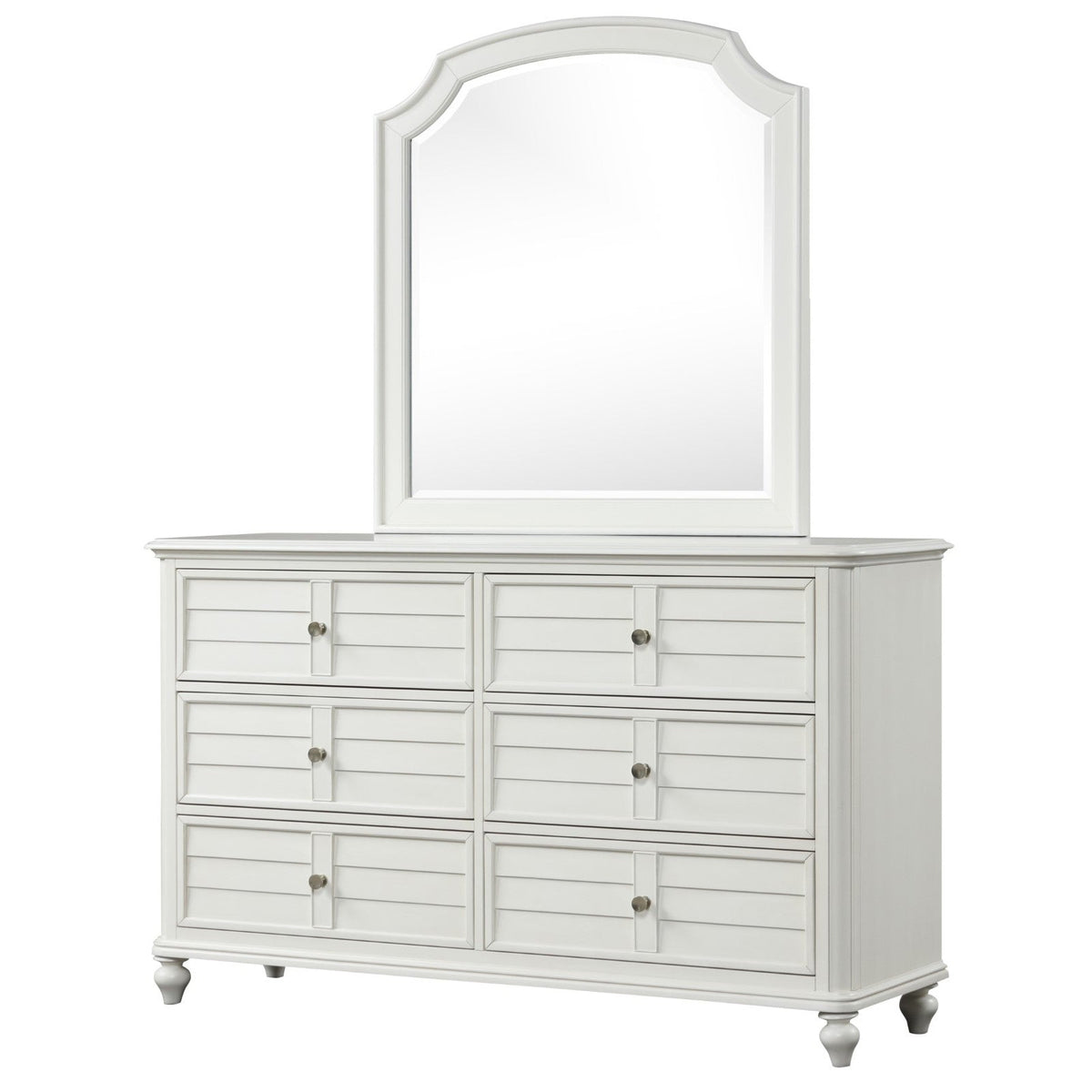 Furniture of America Whitehaven White/Coastal Dresser