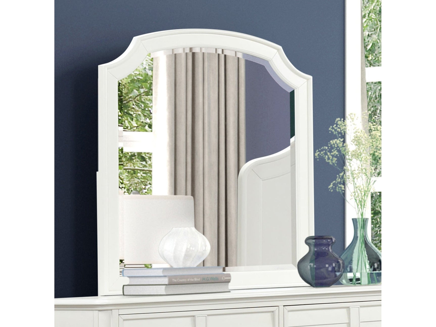 Whitehaven White/Coastal Mirror - Ornate Home