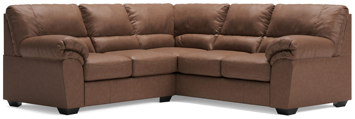 Whitlock Caramel 2-Piece Sectional with Right-Arm Facing Sofa - Ornate Home