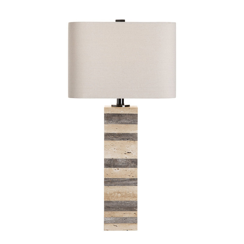 Whitlow Oatmeal/Tan Table Lamp - Ornate Home