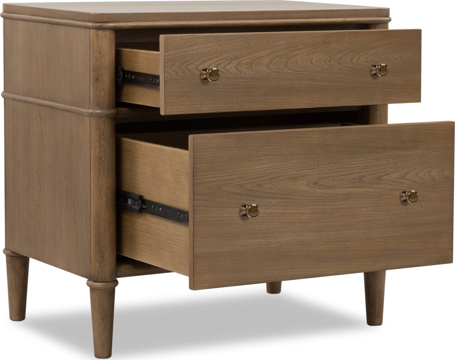 Whitmore Claystone 2-Drawer Nightstand - Ornate Home