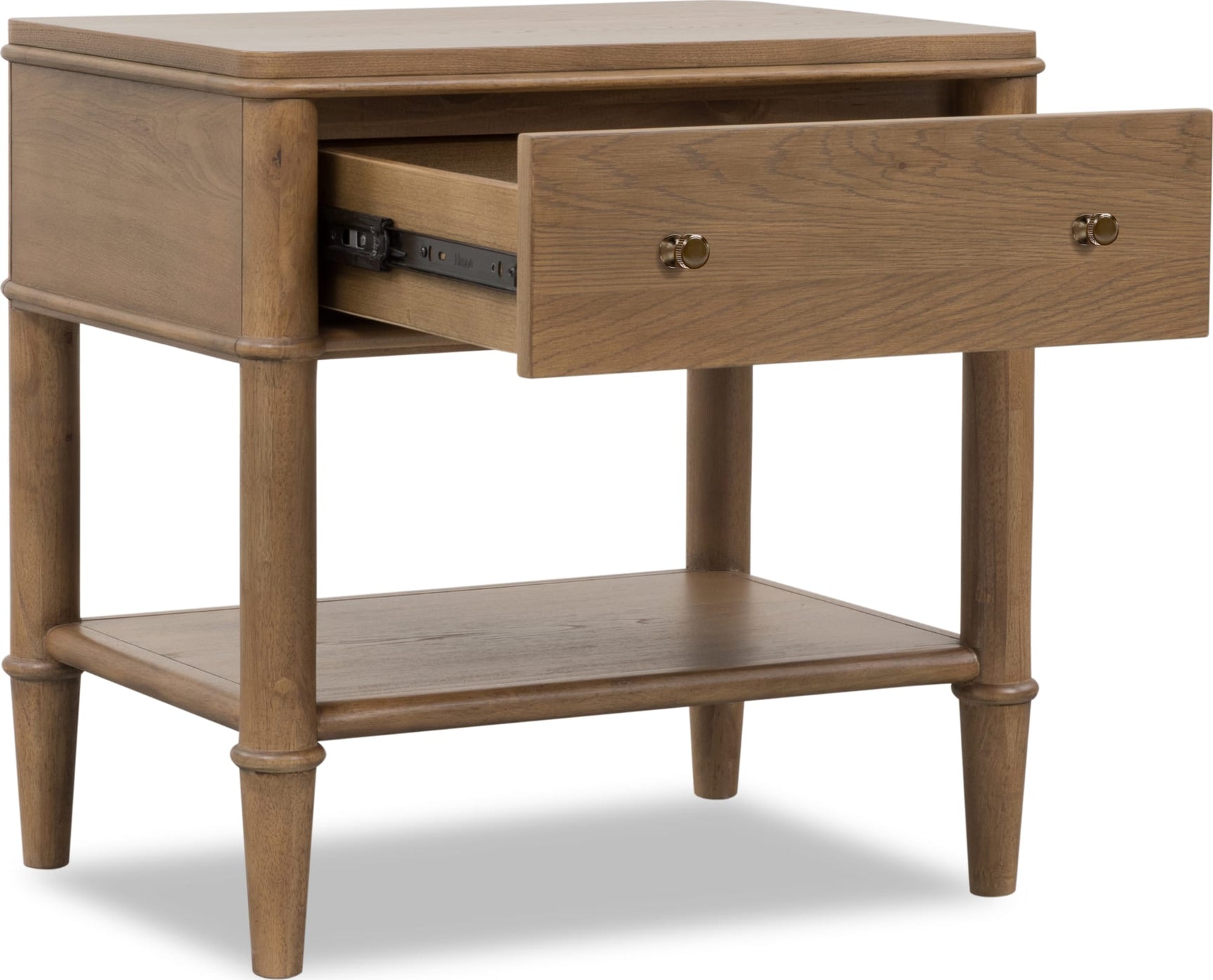Whitmore Claystone One Drawer Nightstand - Ornate Home