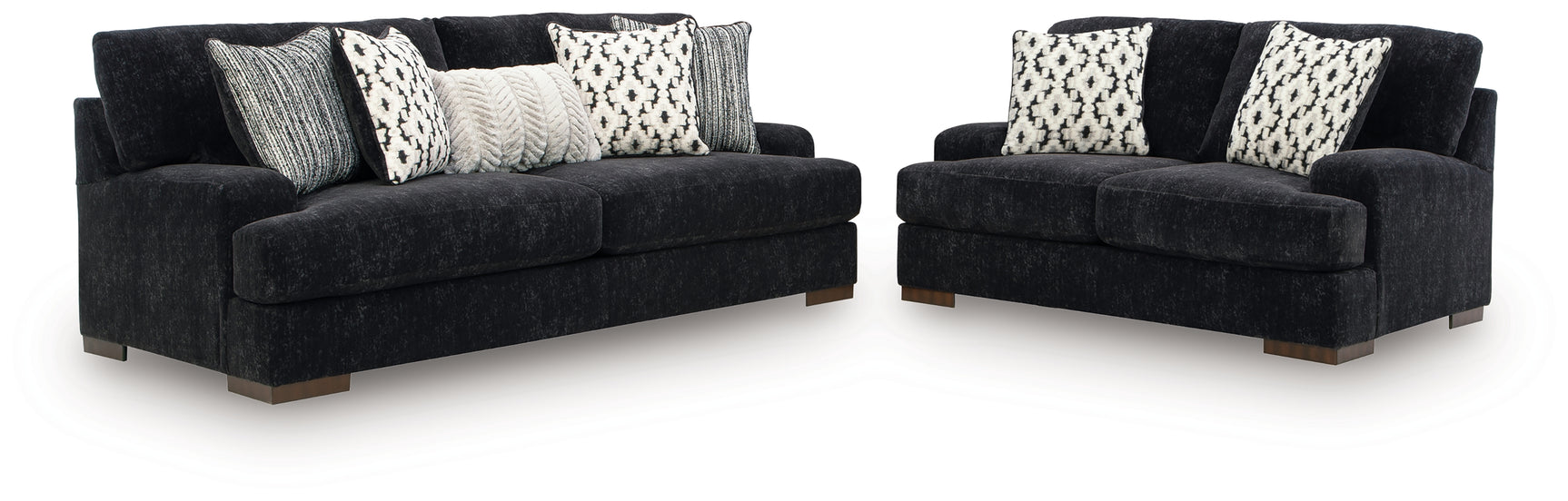 Whitmore Manor Black Pearl Sofa and Loveseat (Online Special Price) - Ornate Home