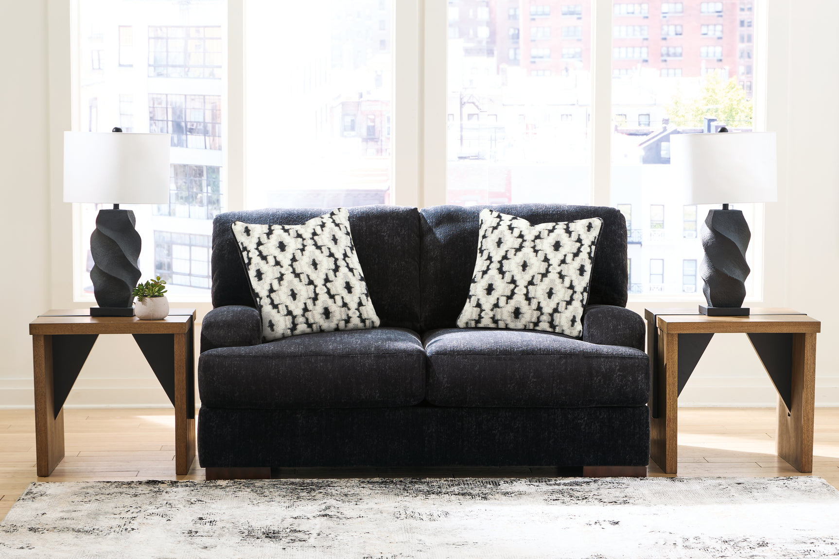 Whitmore Manor Black Pearl Sofa and Loveseat (Online Special Price) - Ornate Home