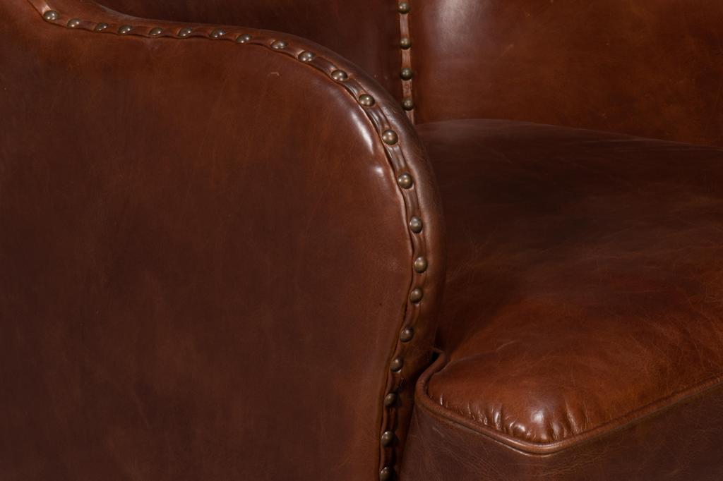 Whitney Brown Distilled Leather Chair - Ornate Home