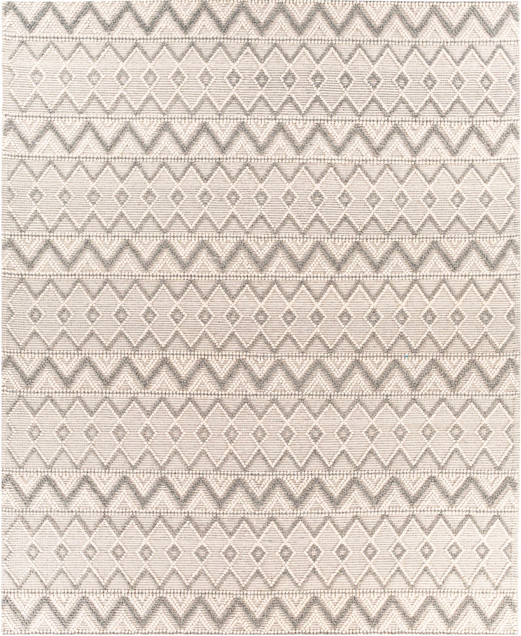 Whittington Gray&Cream Wool Rug - Clearance - Ornate Home