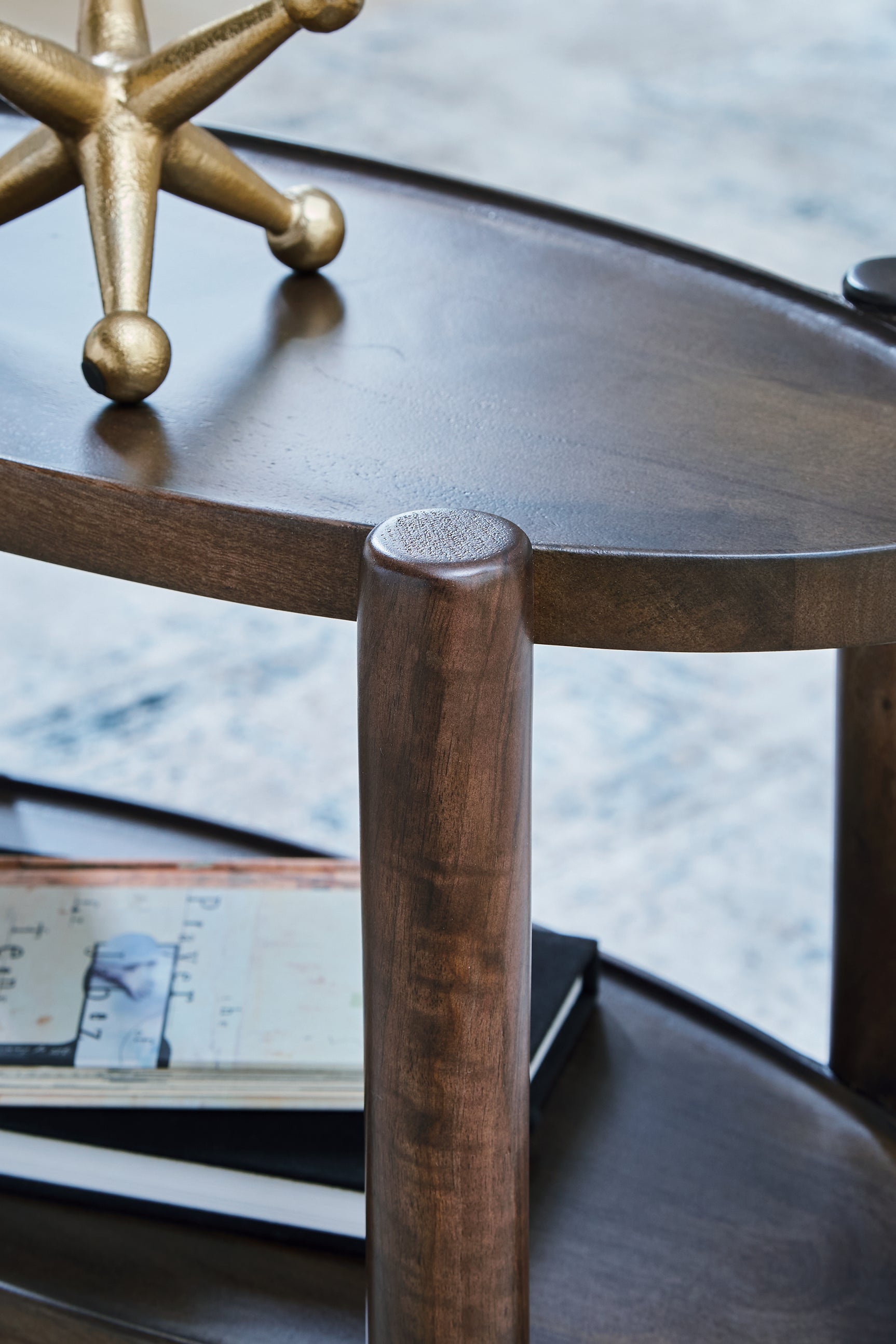 Wiattbury Gray Brown Accent Table - Ornate Home