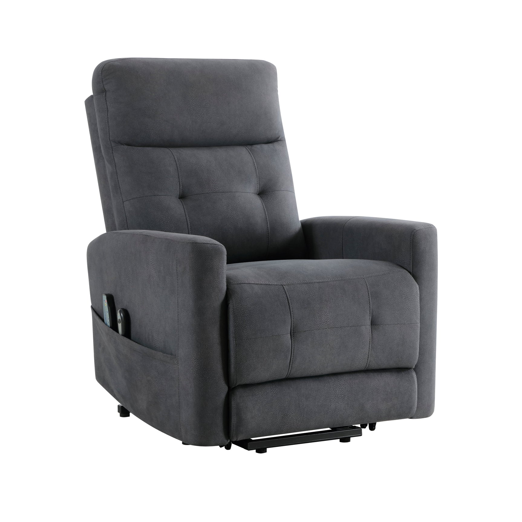 Wichita Dark Gray Power Lift Chair - Ornate Home