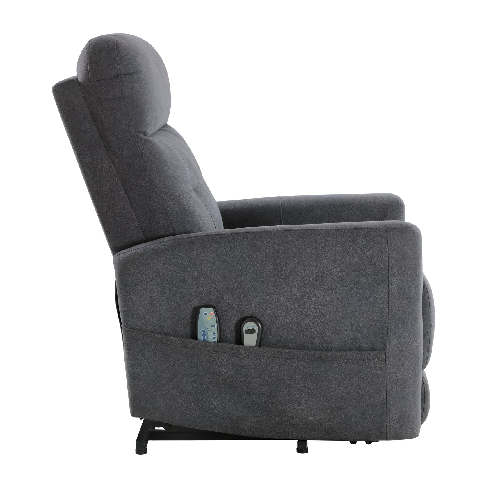 Wichita Dark Gray Power Lift Chair - Ornate Home