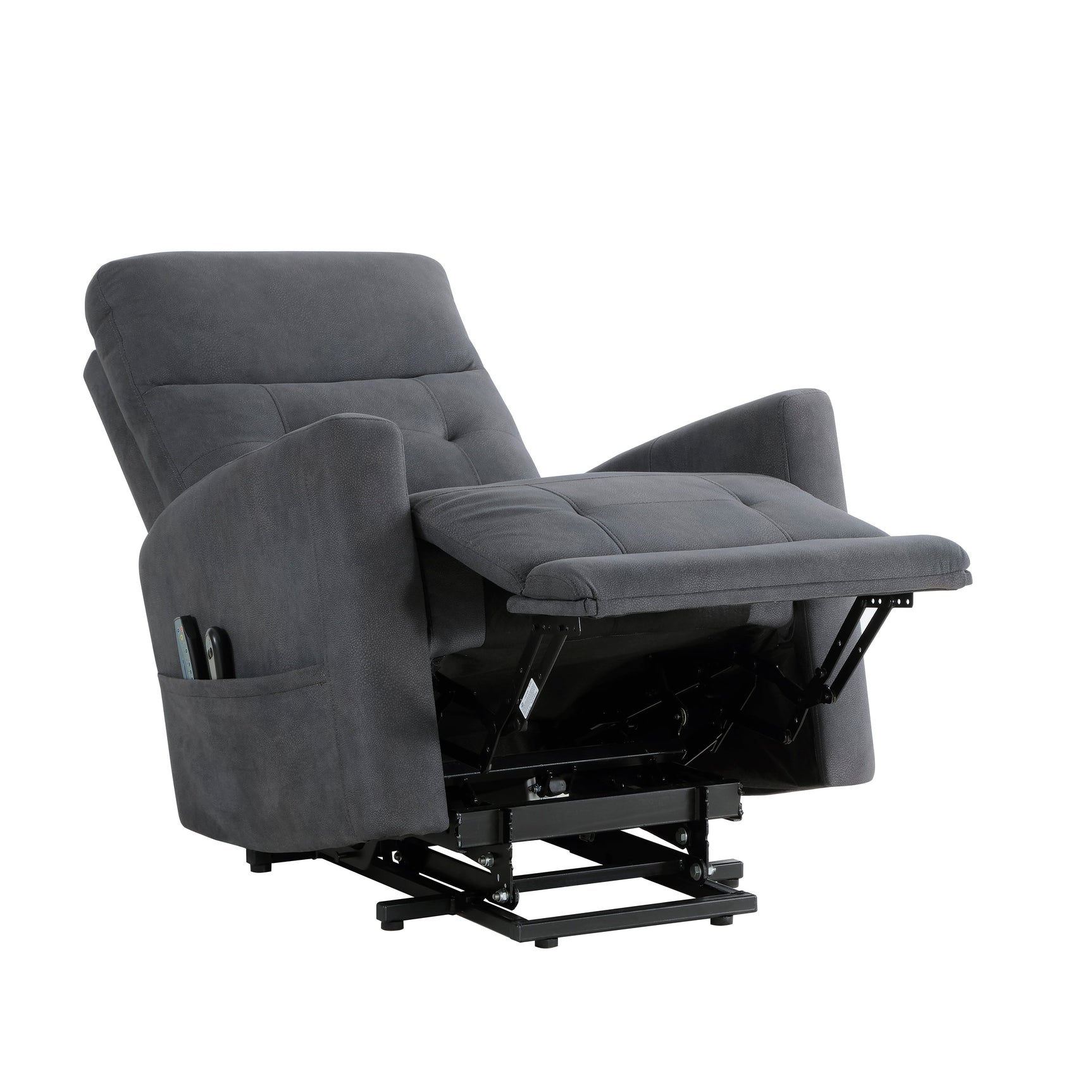 Wichita Dark Gray Power Lift Chair - Ornate Home