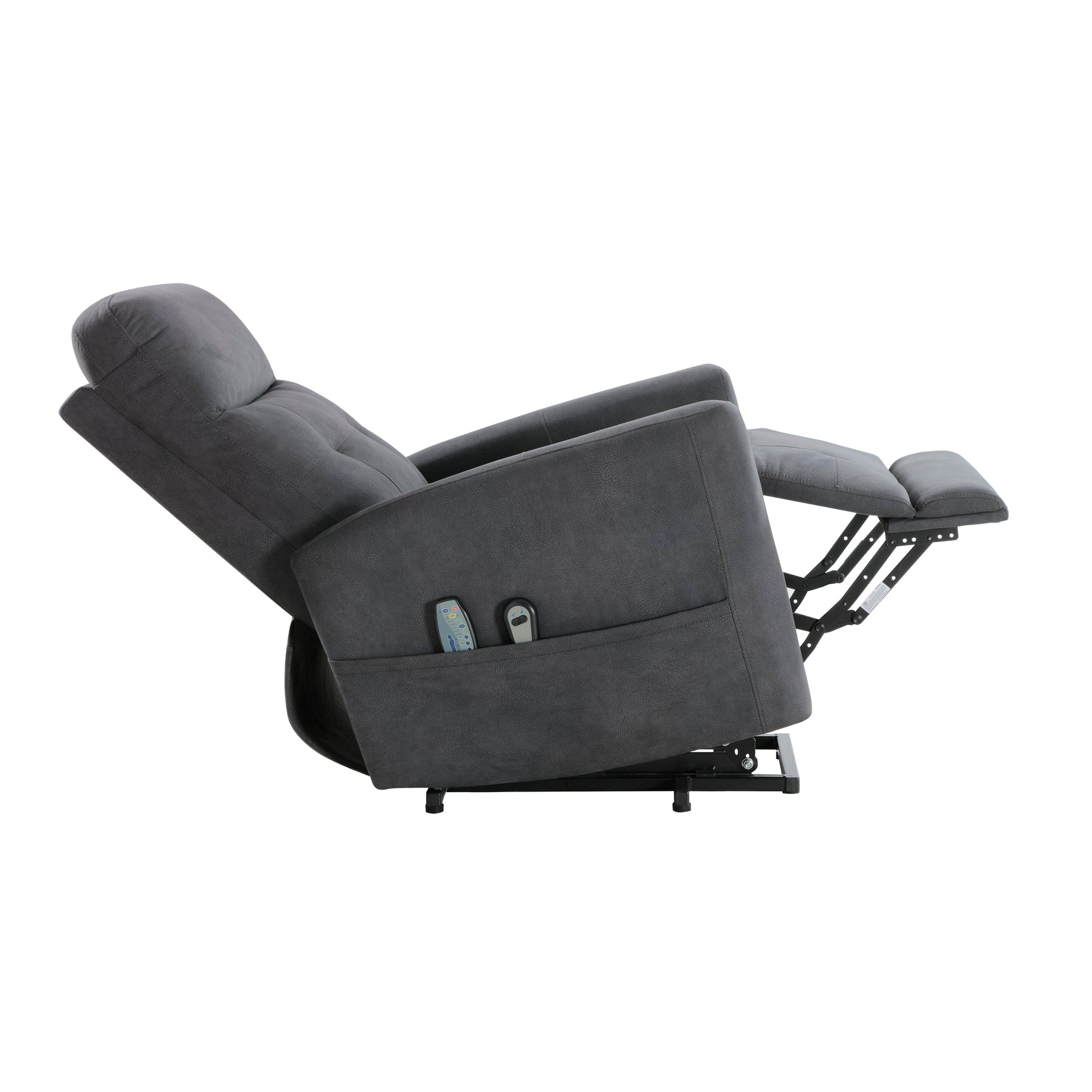 Wichita Dark Gray Power Lift Chair - Ornate Home