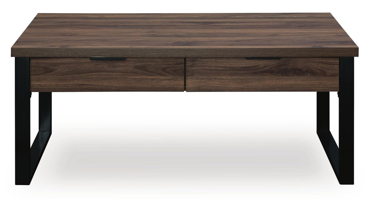 Wickman Falls Dark Brown Coffee Table - Ornate Home