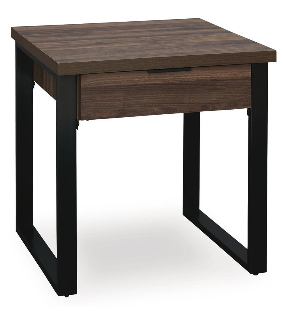 Wickman Falls Dark Brown End Table - Ornate Home