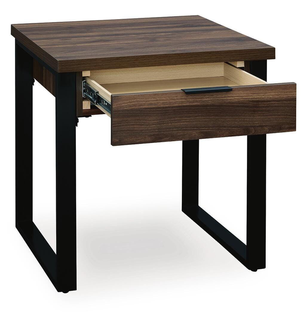 Wickman Falls Dark Brown End Table - Ornate Home
