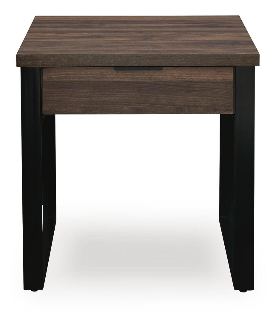 Wickman Falls Dark Brown End Table - Ornate Home