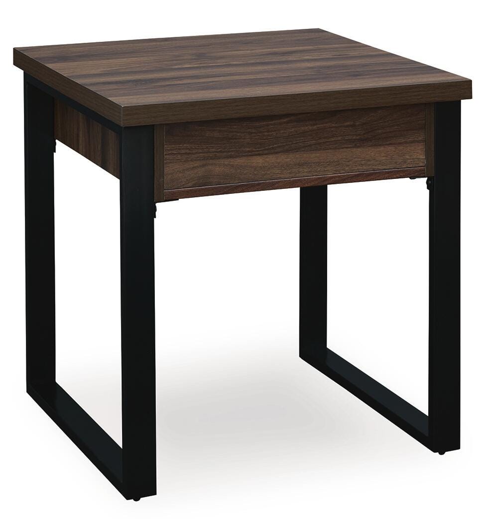 Wickman Falls Dark Brown End Table - Ornate Home