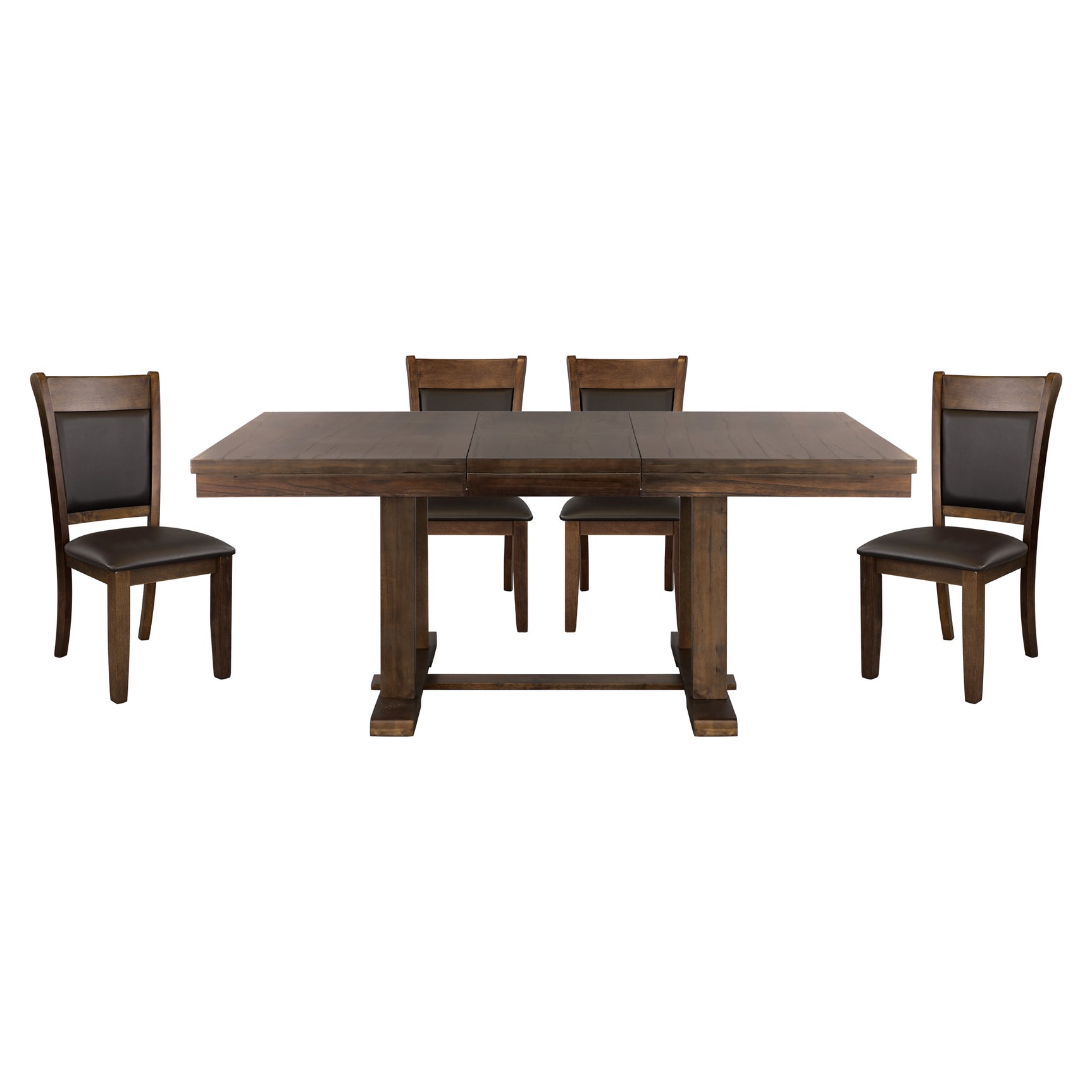 Wieland Brown 5-piece Dinig Table Set - Ornate Home