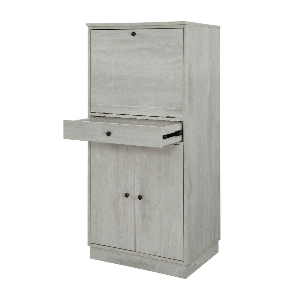 Wiesta Antique White Wine Cabinet - Ornate Home