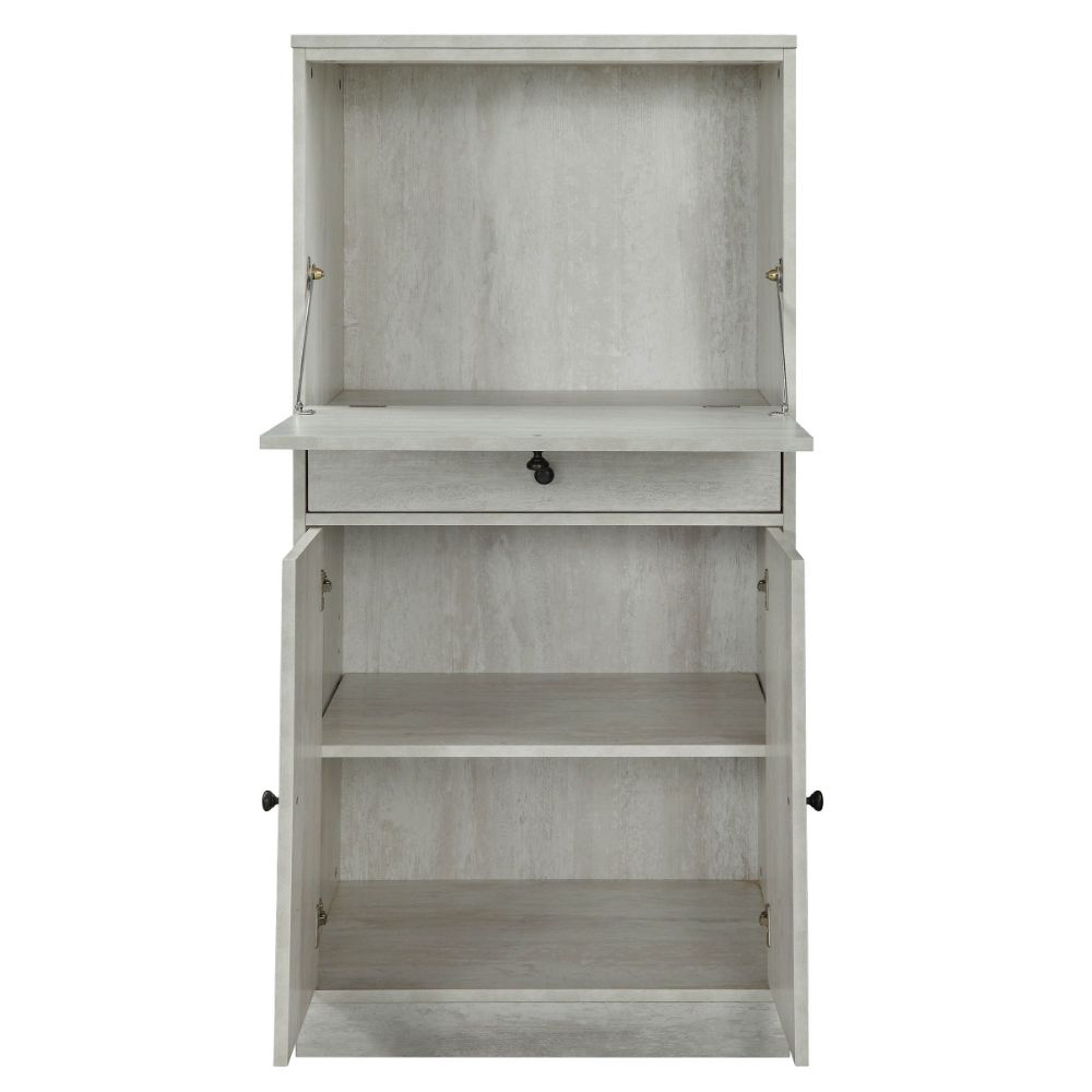 Wiesta Antique White Wine Cabinet - Ornate Home
