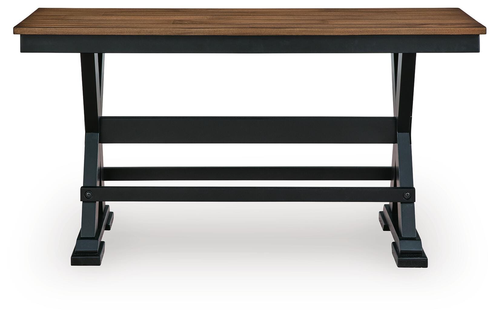 Wildenauer Brown/Black 48" Counter Height Bench - Ornate Home