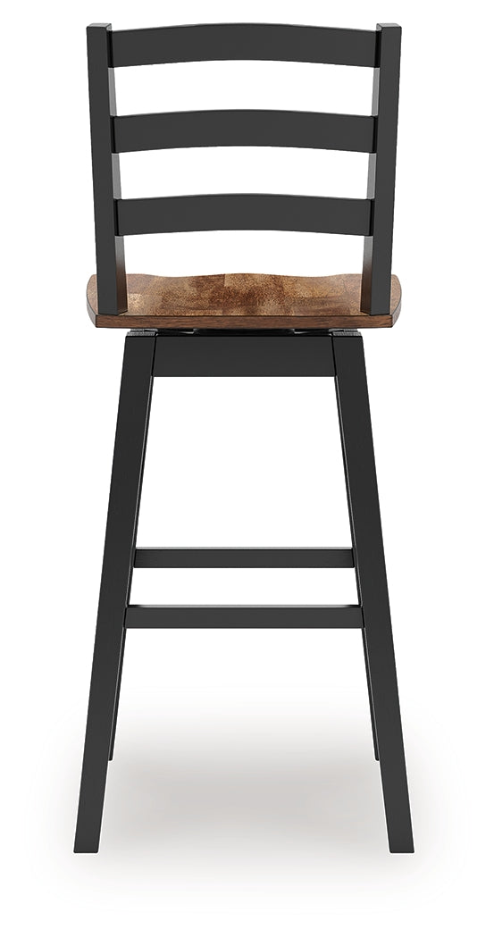 Wildenauer Brown/Black Bar Table and 2 Barstools - Ornate Home
