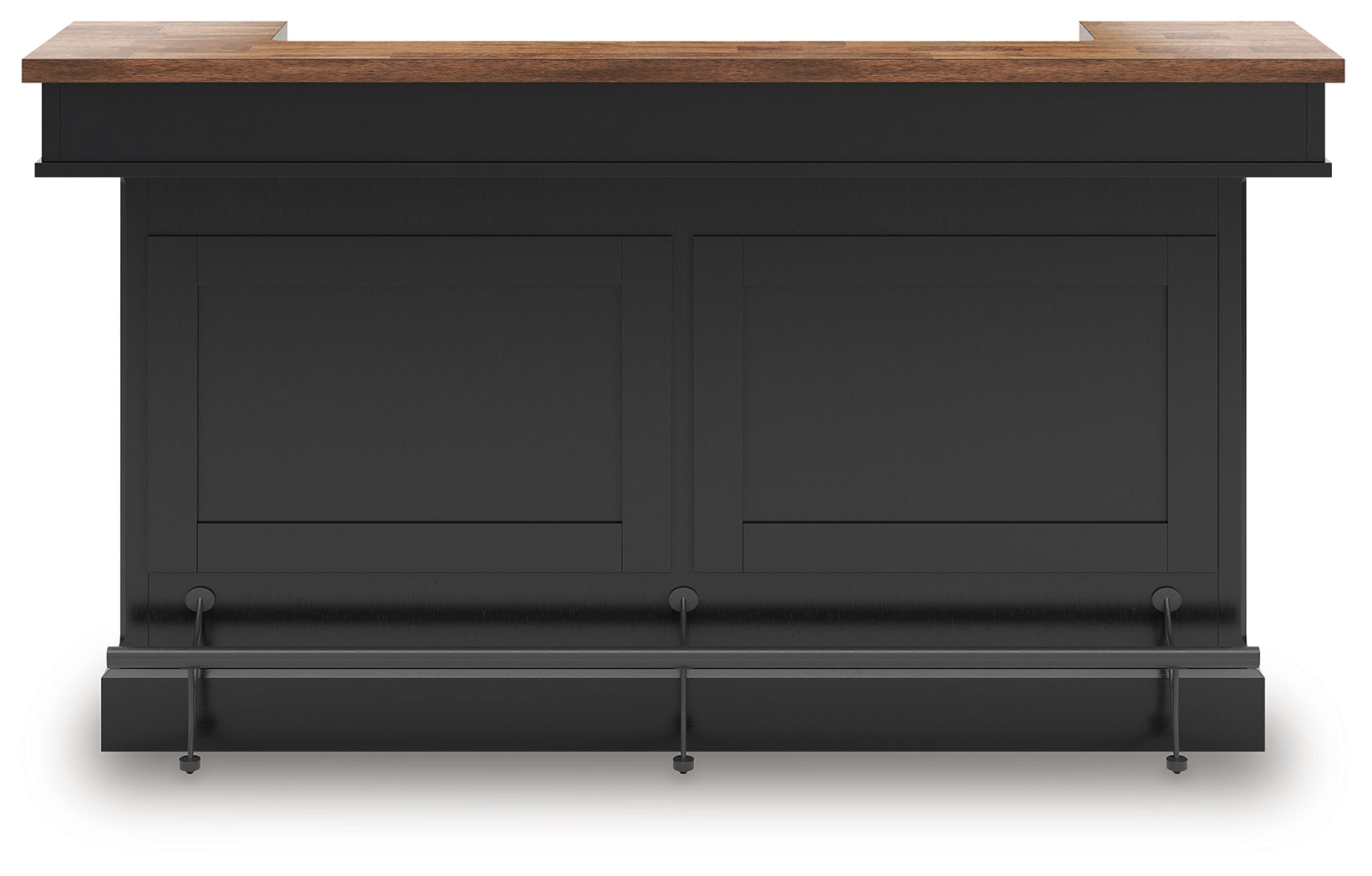 Wildenauer Brown/Black Bar Table and 4 Barstools - Ornate Home