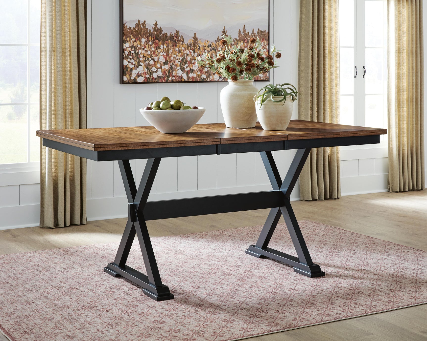 Wildenauer Brown/Black Counter Height Butterfly Extension Table - Ornate Home