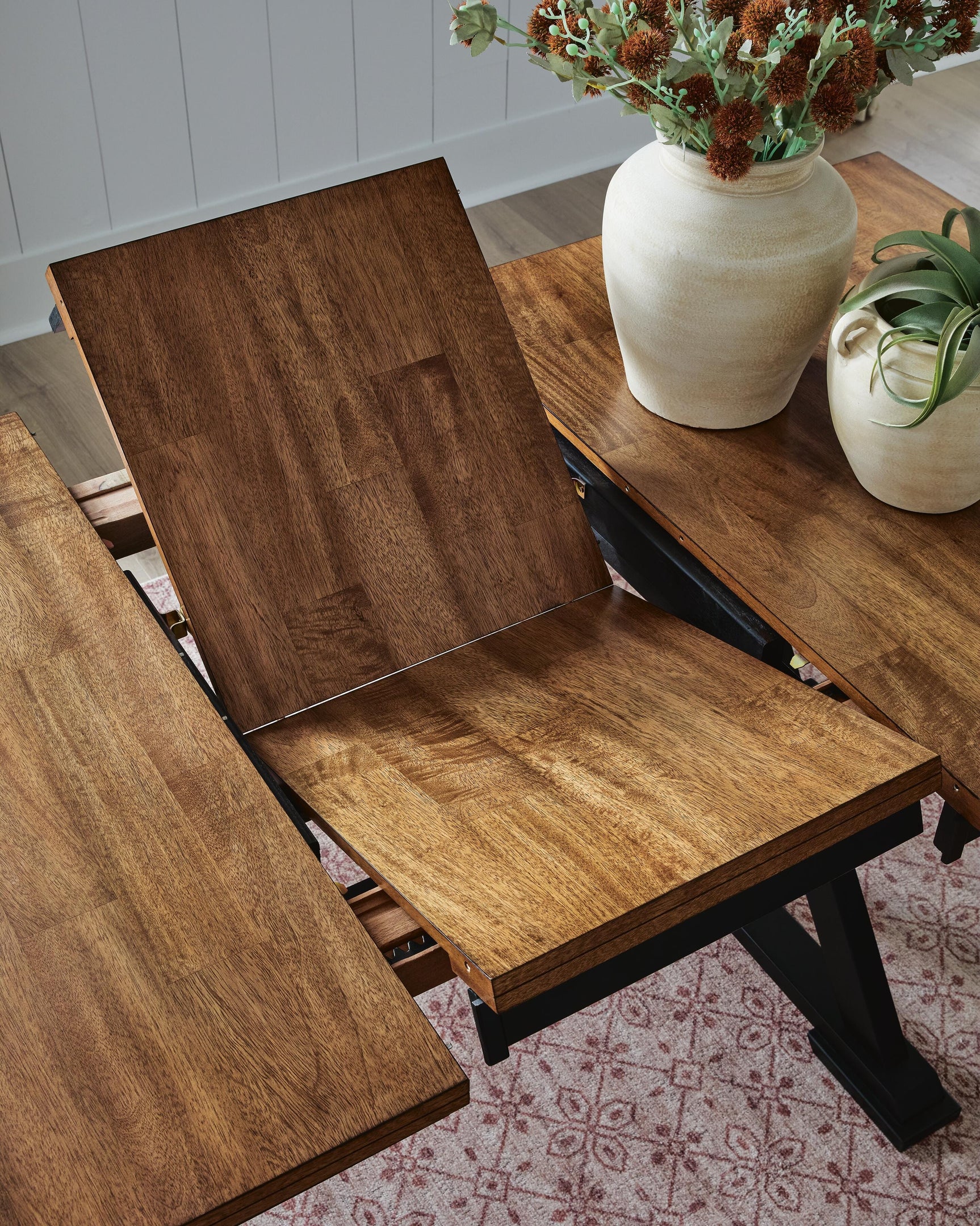 Wildenauer Brown/Black Counter Height Butterfly Extension Table - Ornate Home
