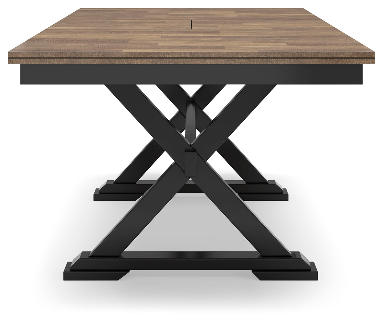 Wildenauer Brown/Black Dining Table, 2 Chairs and 2 Benches (Online Special Price) - Ornate Home