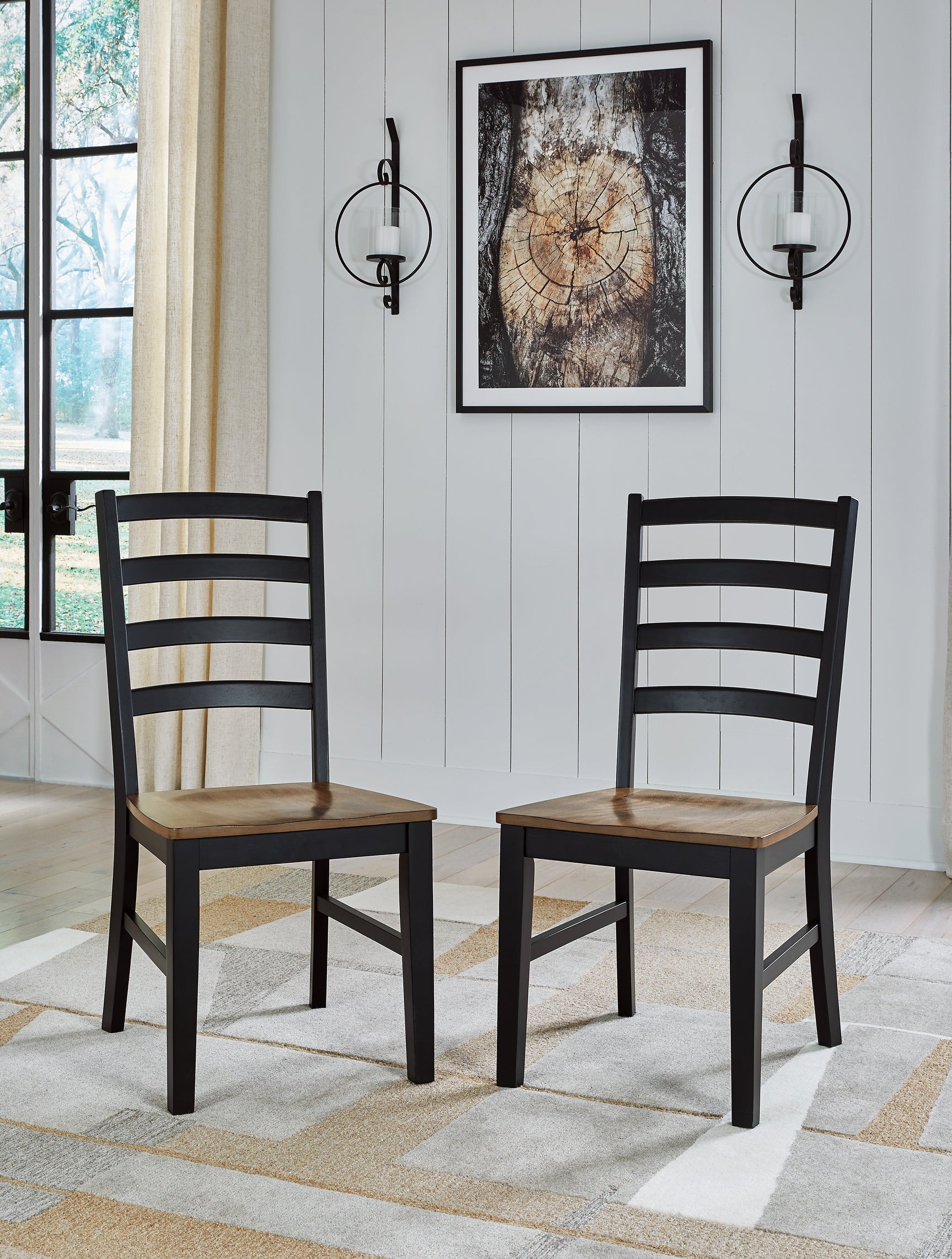 Wildenauer Brown/Black Dining Table and 8 Chairs - Ornate Home