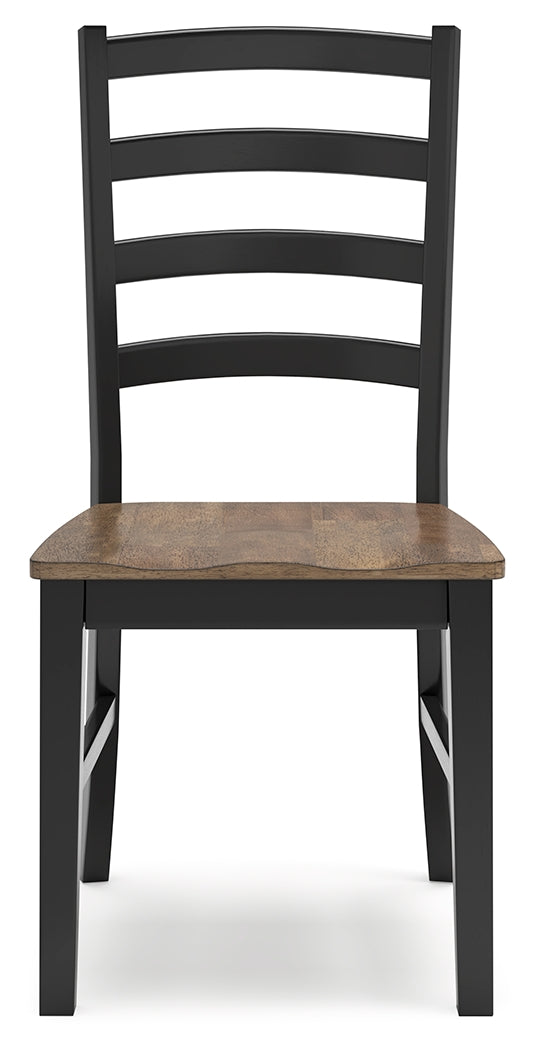 Wildenauer Brown/Black Extension Dining Table w/6 Chairs (Online Special Price) - Ornate Home
