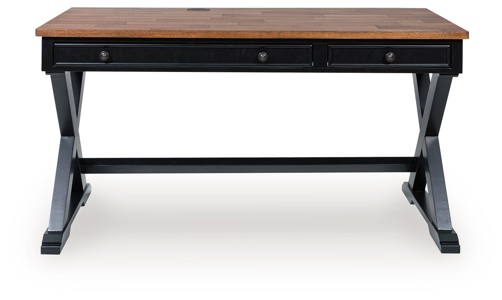 Wildenauer Brown/Black Home Office Desk (Online Special Price) - Ornate Home