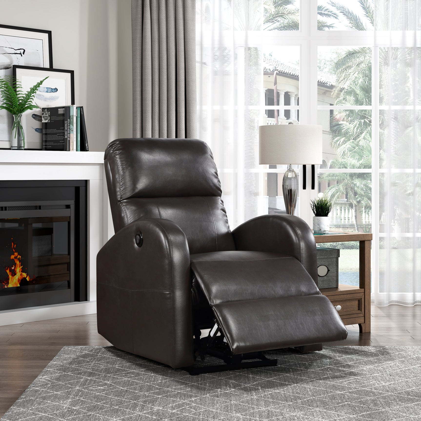 Wiley Brown Power Reclining Chair - Ornate Home
