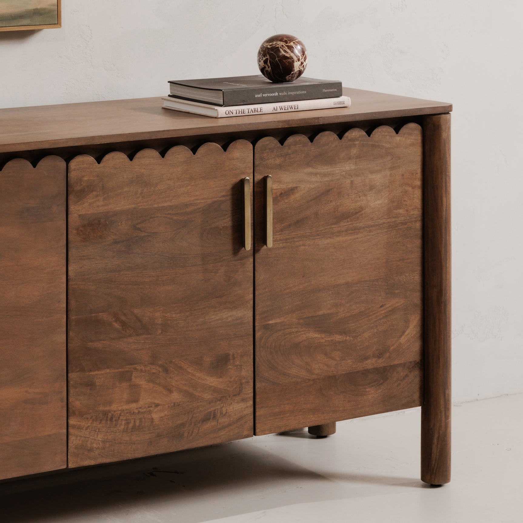 Wiley Vintage Brown 4 Door Sideboard - Ornate Home