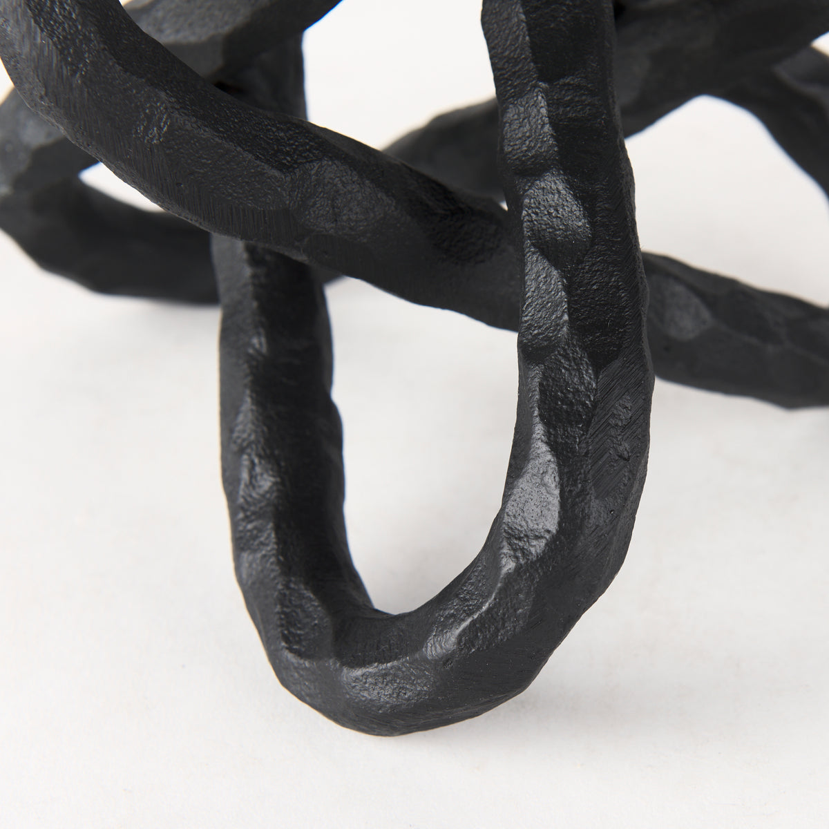 Wilhelm Black Small Metal Link Decor Object - Ornate Home