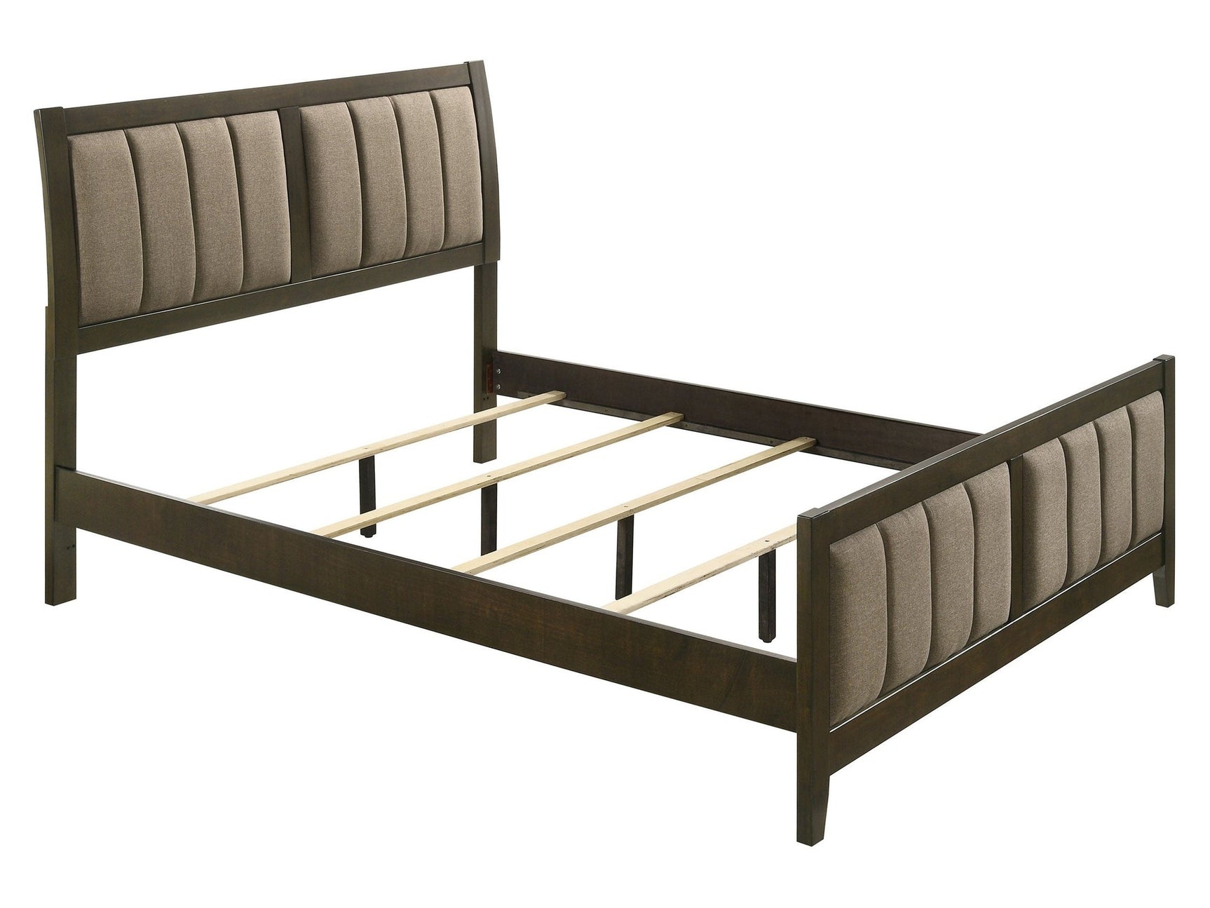 Wilkes Dark Cocoa Eastern King Panel Bed - Ornate Home