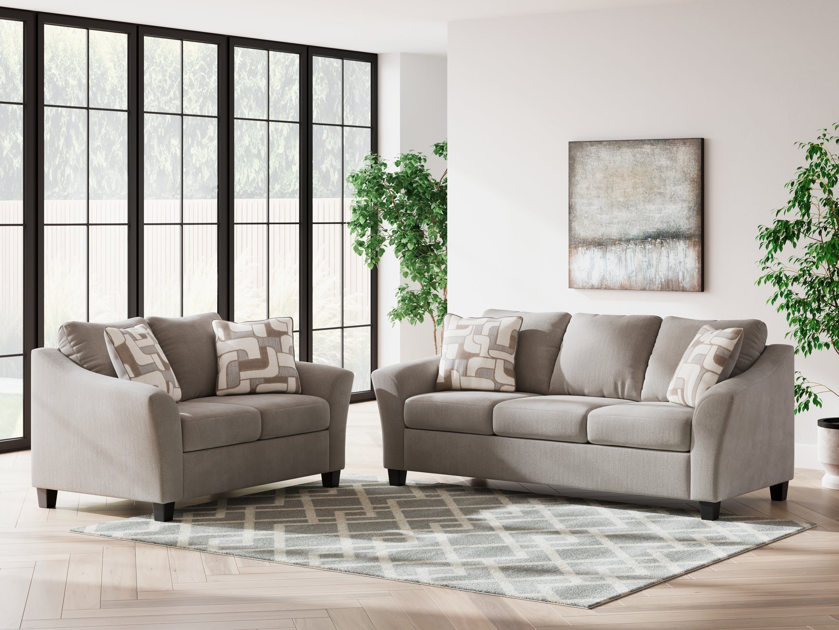 Willarae Sofa and Loveseat - Ornate Home