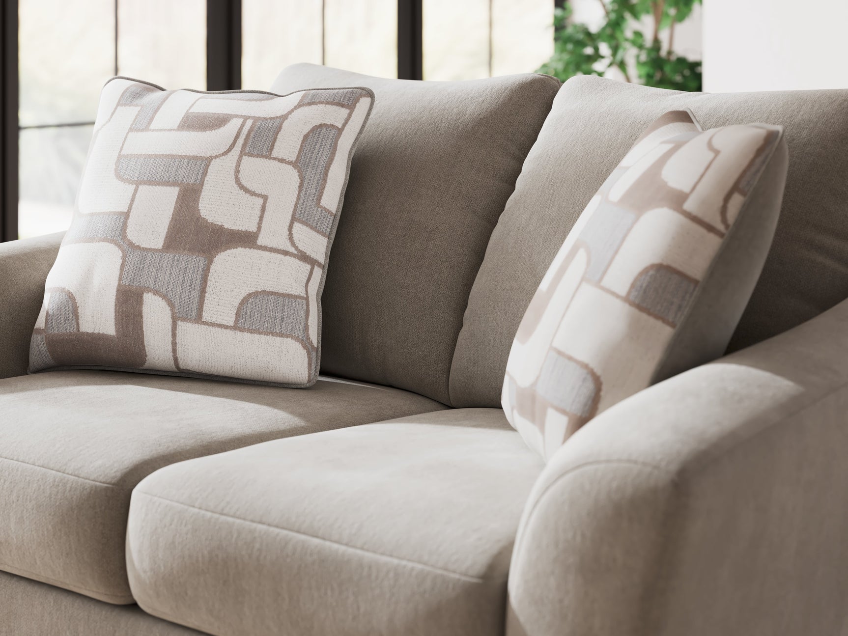 Willarae Taupe Loveseat (Online Special Price) - Ornate Home