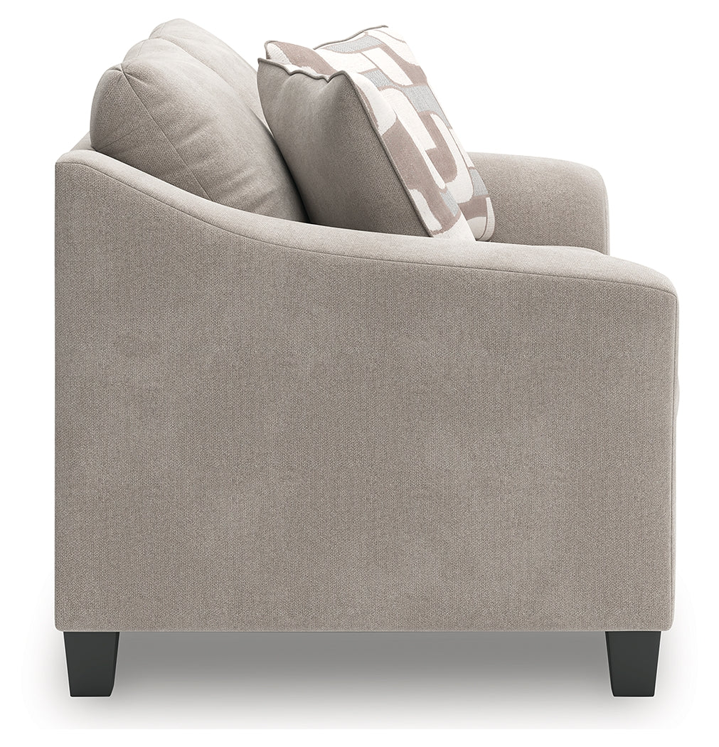 Willarae Taupe Loveseat - Ornate Home