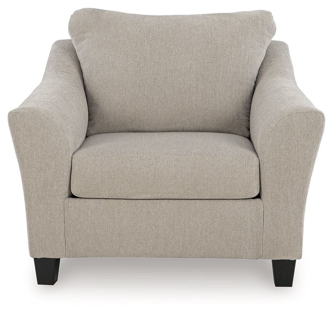 Willarae Taupe Sofa, Oversized Chair and Ottoman - Ornate Home