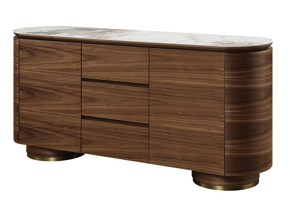 Willene Server W/Ceramic Top - Ornate Home